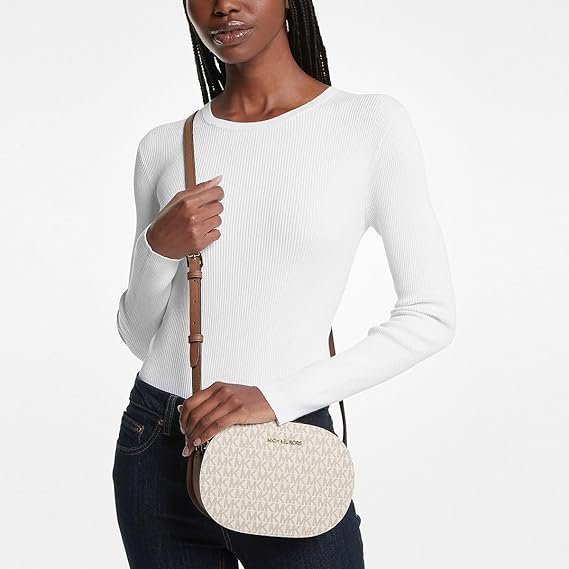 Michael Kors Jet Set Travel Saffiano Leather Crossbody Bag - Image 2