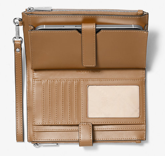 Michael Kors Jet Set Travel Large Signature Double Zip Wristlet - Image 4