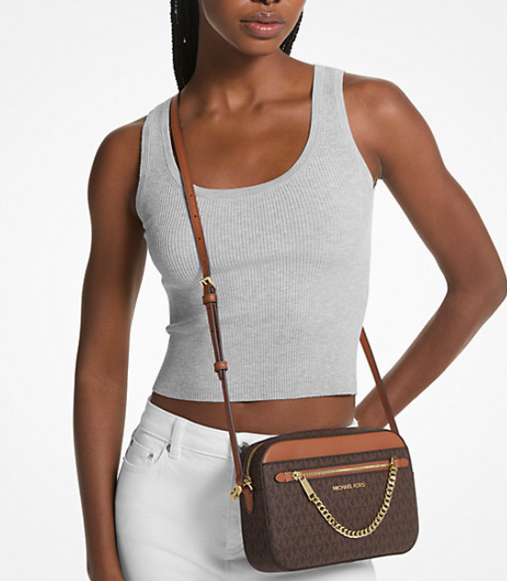 Michael Kors Jet Set Large Logo Crossbody Bag - Image 2