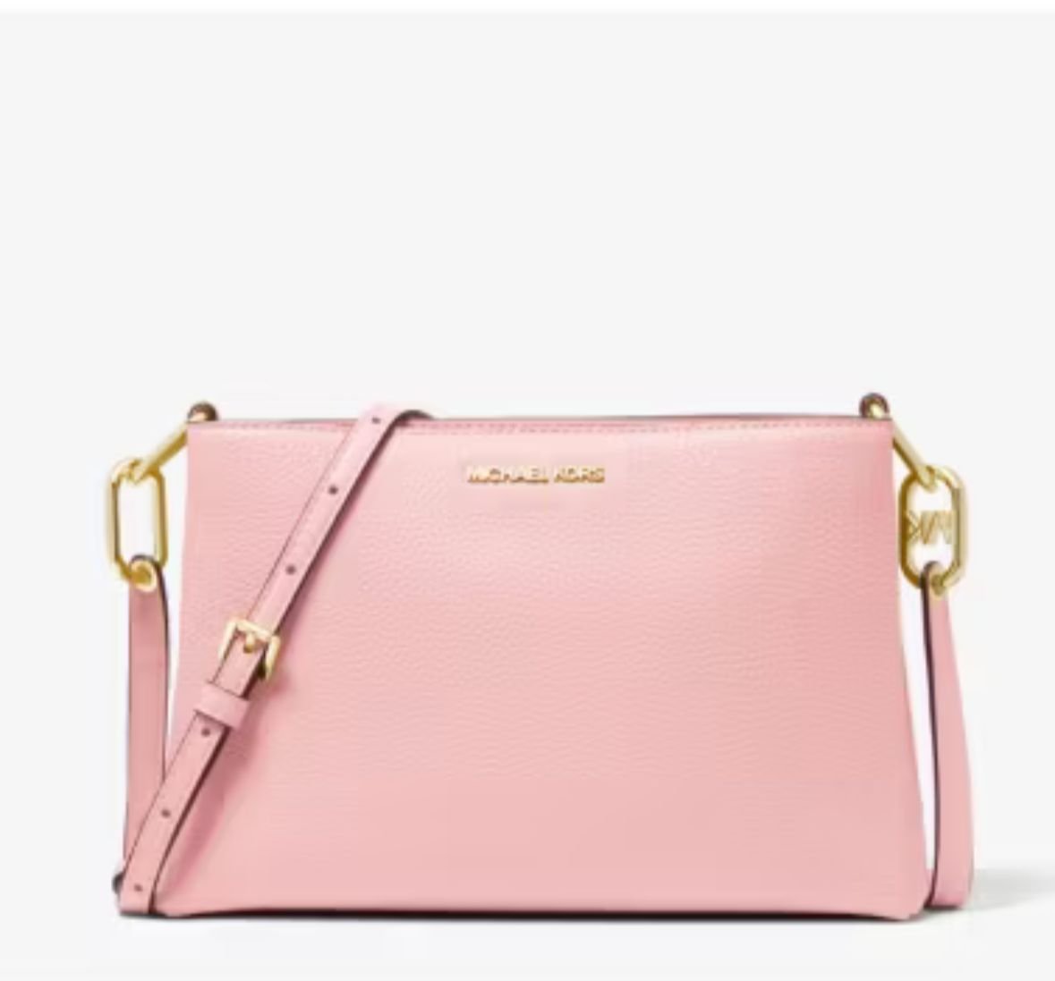 Michael Kors Trisha medium pebbled leather crossbody bag