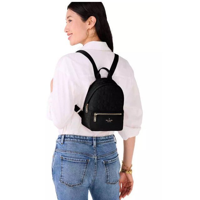 Kate Spade Flower Quilted Fabric Small Backpack - Image 3