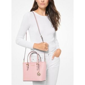 Michael Kors Jet Set Travel Extra-Small Saffiano Leather Top-Zip Tote Bag