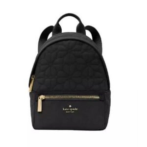 Kate Spade Flower Quilted Fabric Small Backpack
