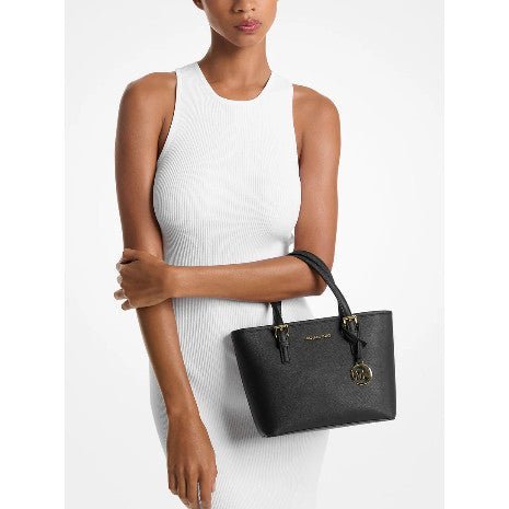 Michael Kors Jet Set Travel Extra-Small Saffiano Leather Top-Zip Tote Bag - Image 9