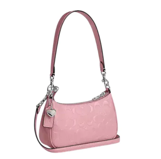 Coach Teri Mini Crossbody Bag In Signature Leather With Heart Charm - Image 3