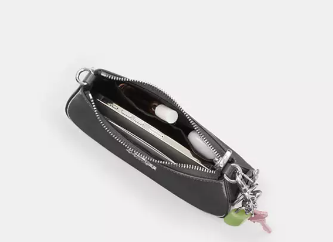 Coach Teri Mini Crossbody Bag In Signature Leather With Heart Charm - Image 8