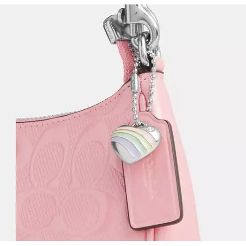 Coach Teri Mini Crossbody Bag In Signature Leather With Heart Charm - Image 5