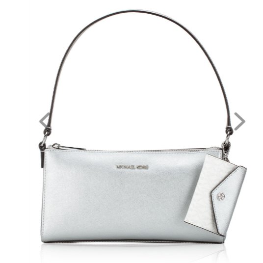Michael Kors Vincent Medium Pouchette Silver