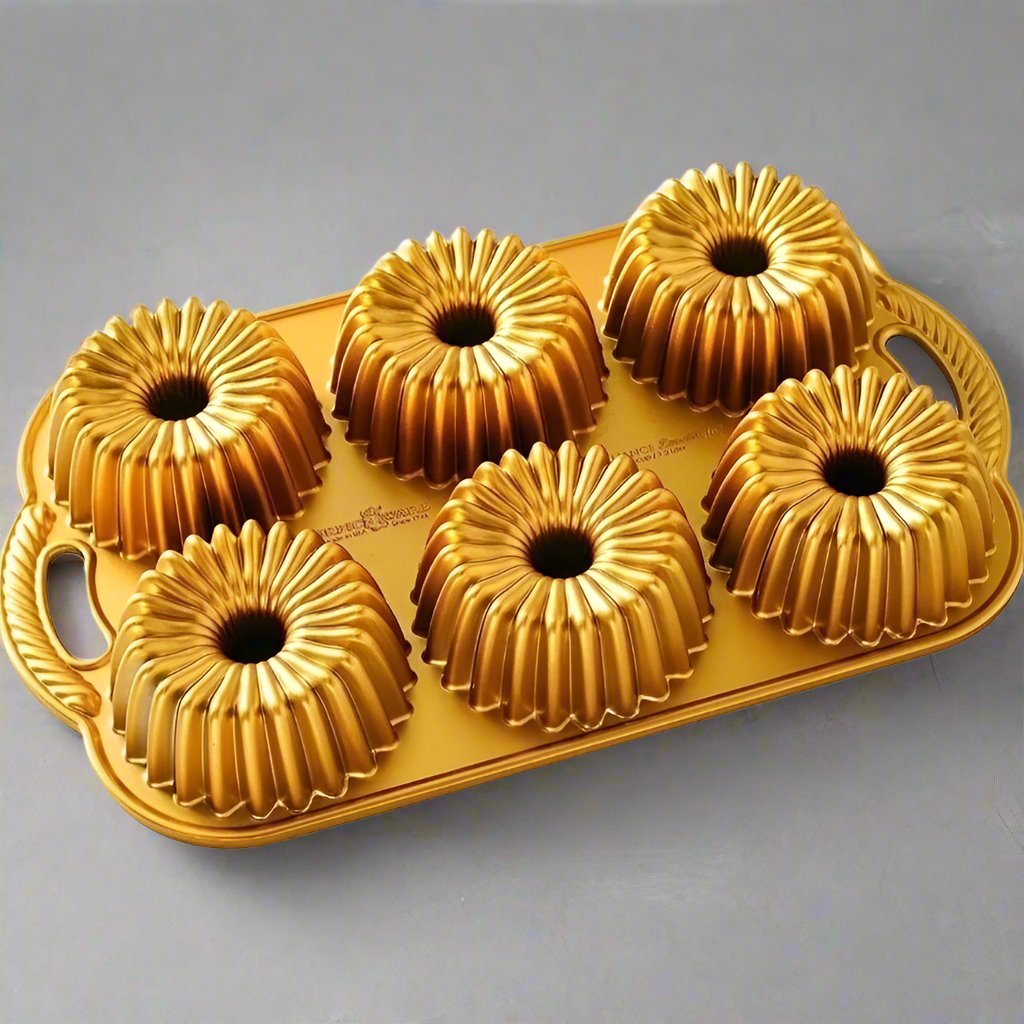 Nordic Ware Brilliance Bundtlette Pan 6 Cavities