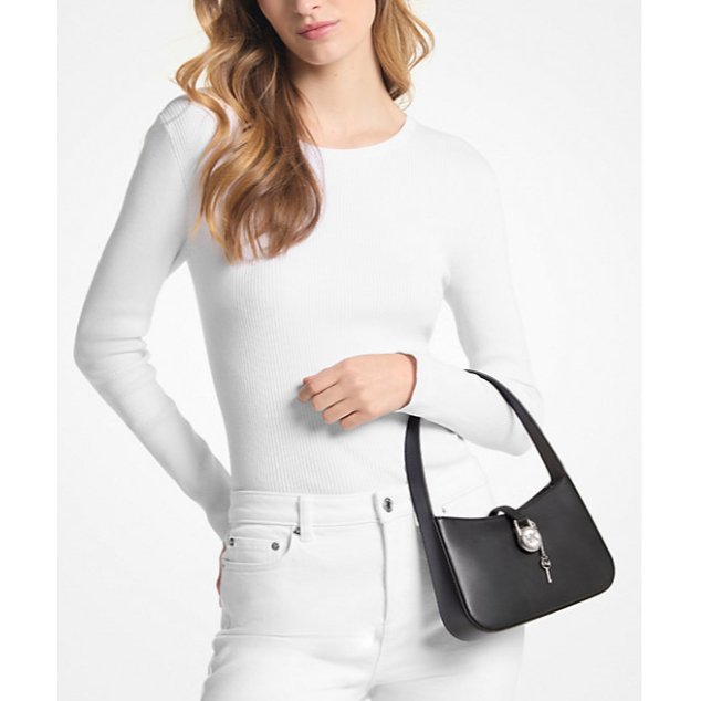 Michael Kors Lyra Small Leather Pochette - Image 4