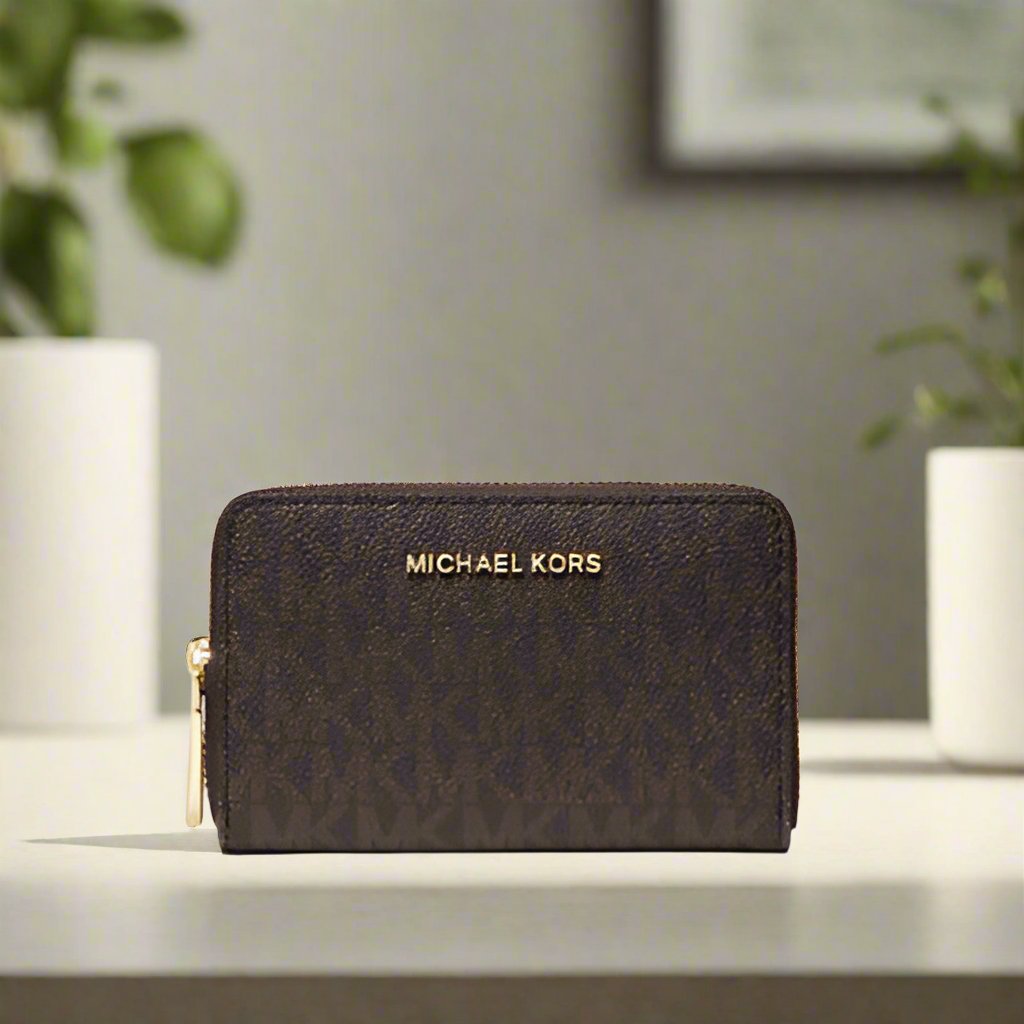 Michael Kors Small Logo and Leather Wallet - Image 4