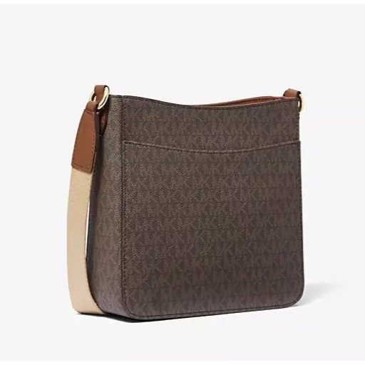 Michael Kors Jet Set Travel Small Signature Logo Messenger Bag – Brown - Image 4