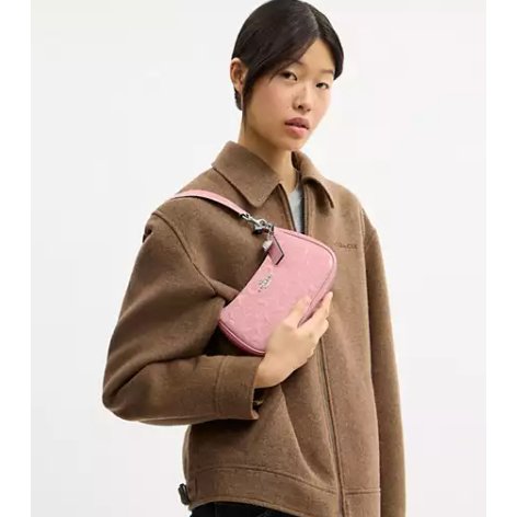 Coach Teri Mini Crossbody Bag In Signature Leather With Heart Charm - Image 3