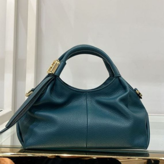 Furla Planeta S Hobo Leather Bag - Image 4
