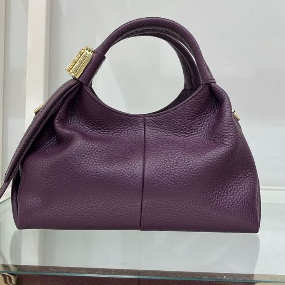 Furla Planeta S Hobo Leather Bag - Image 2
