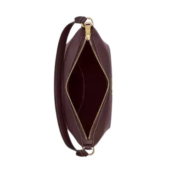Coach Zip Top Shoulder Bag in Merlot - Image 5