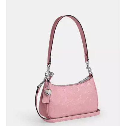 Coach Teri Mini Crossbody Bag In Signature Leather With Heart Charm - Image 4