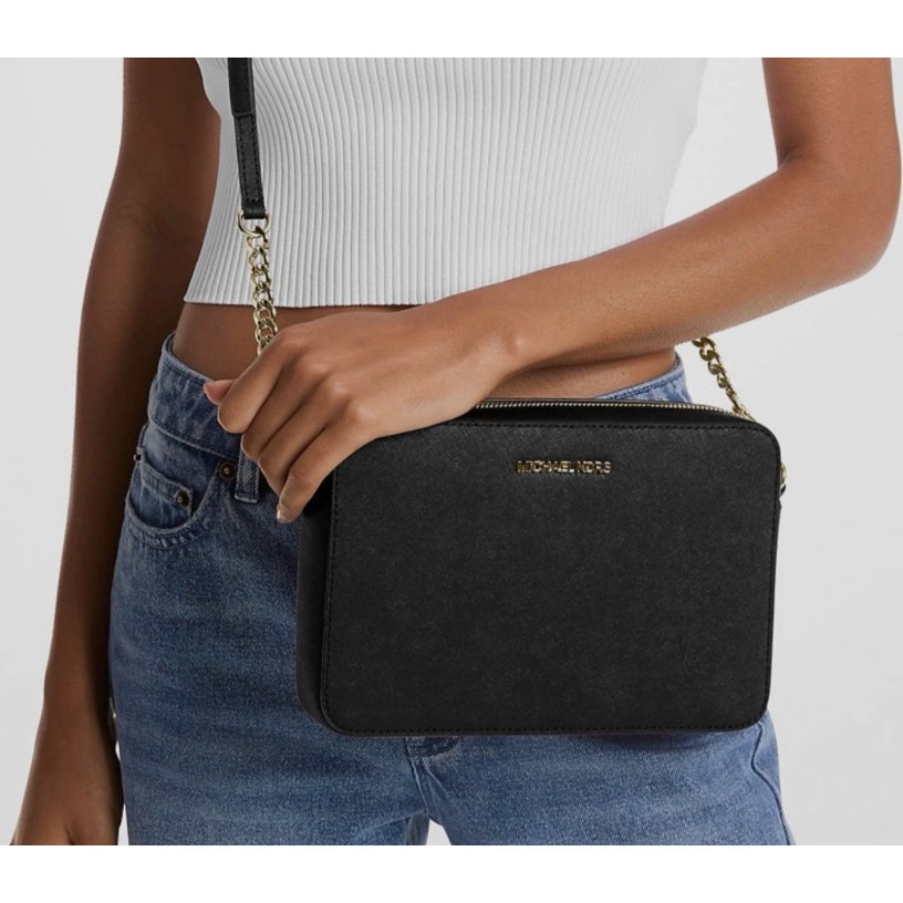 Michael Kors Jet Set Large Crossbody Bag in Saffiano Leather