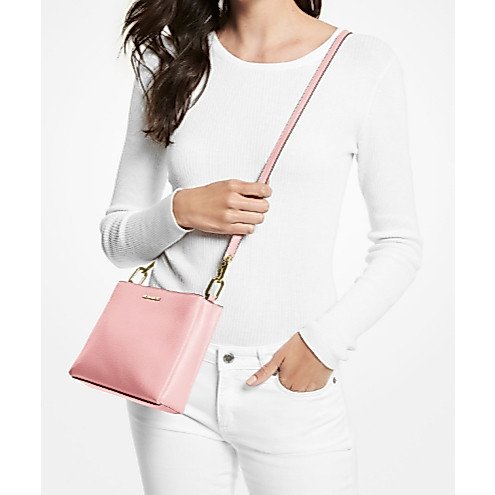 Michael Kors Trisha medium pebbled leather crossbody bag